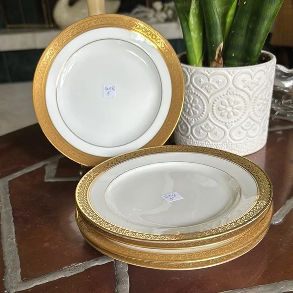 Limoges Set of 5 Small Plated - Picture 1 of 11